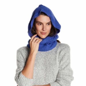 Free People Vibrant Blue Hooded Cowl